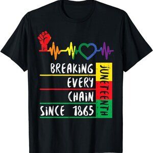 Juneteenth Breaking Every Chain Since 1865 Tee